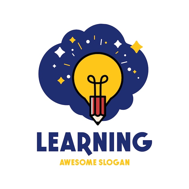 El logotipo del vector de aprendizaje