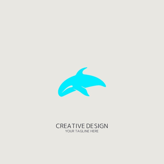 logotipo de vector de ballena