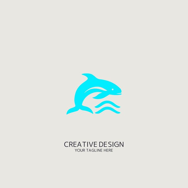 logotipo de vector de ballena