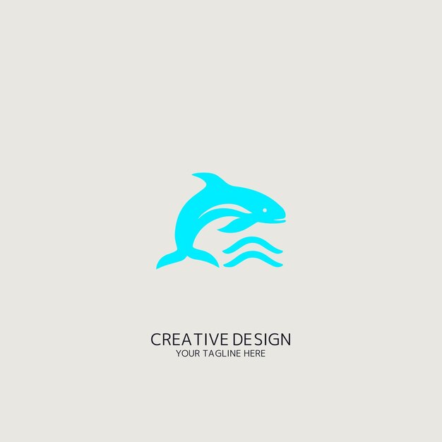 logotipo de vector de ballena