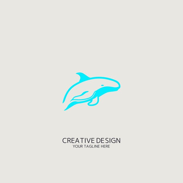 logotipo de vector de ballena
