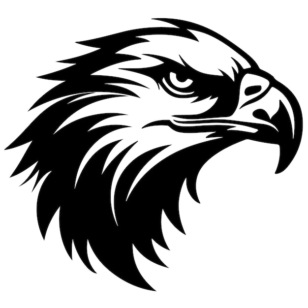 Logotipo del vector de la cabeza del águila