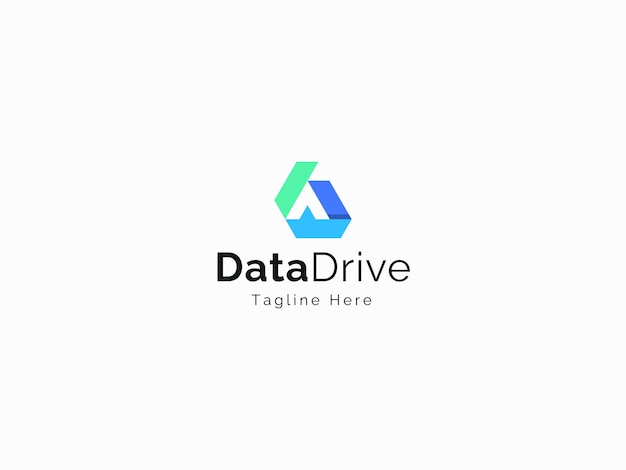 El logotipo del vector de datos moderno