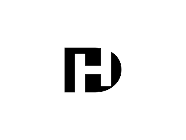 El logotipo del vector DH