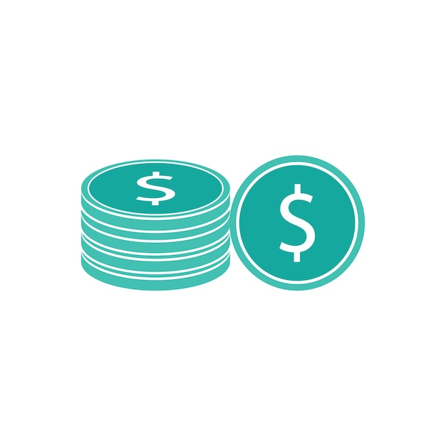 Logotipo de vector de dólar de dinero