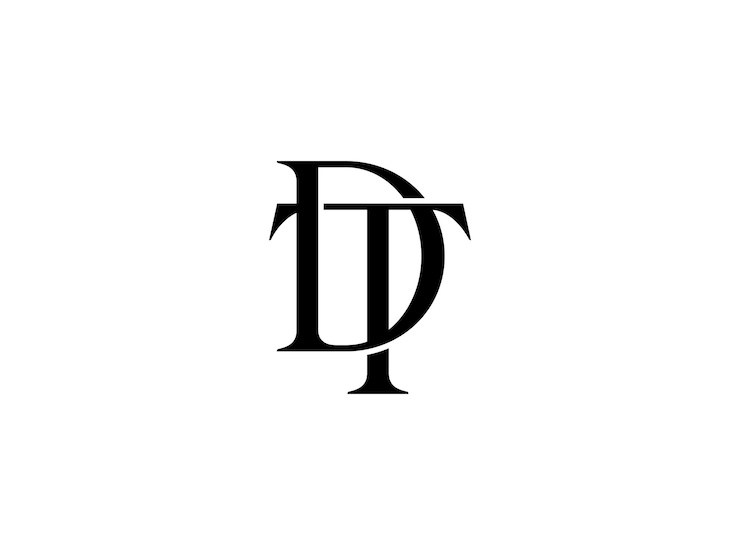 Vector el logotipo del vector dt td
