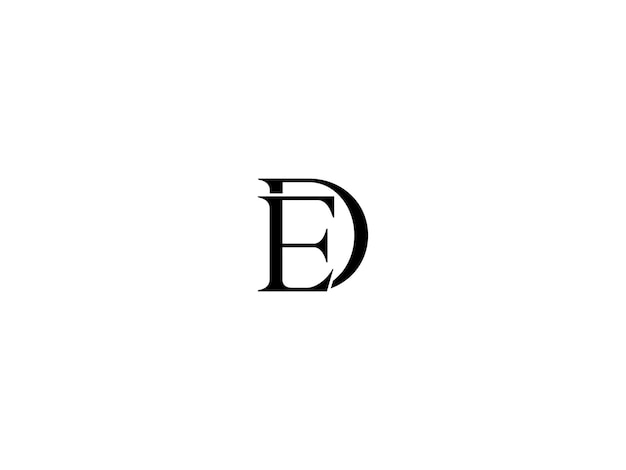 El logotipo del vector ED DE
