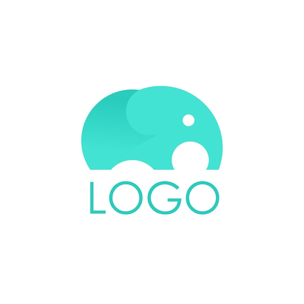 Logotipo, vector, elefante