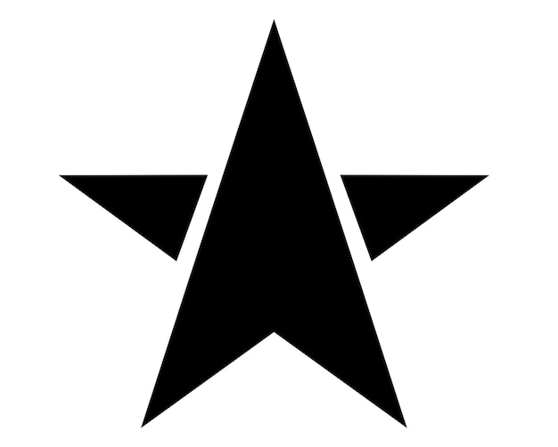 El logotipo del vector de estrella es el icono de una sola estrella.