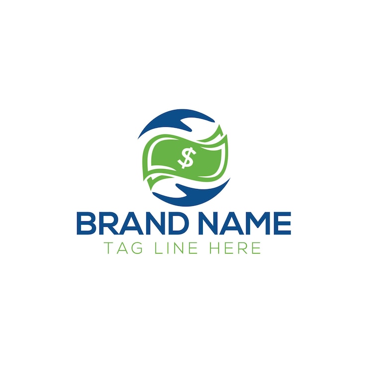 Vector logotipo de vector financiero