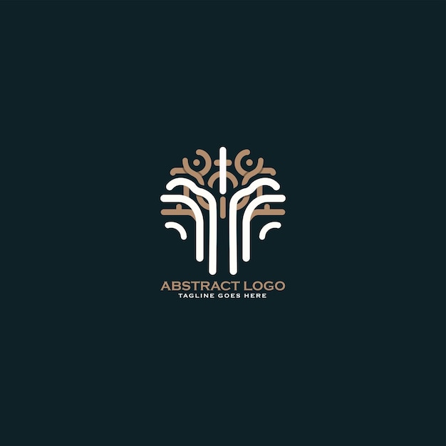 El logotipo del vector geométrico