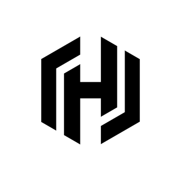 El logotipo del vector H