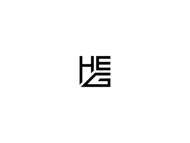 El logotipo del vector HEG HGE