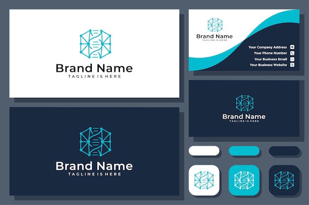 Y logotipo de vector hexagonal simple