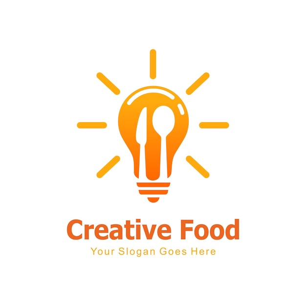 logotipo de vector de idea de comida