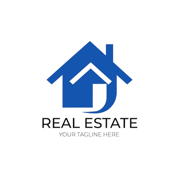 El logotipo del vector inmobiliario