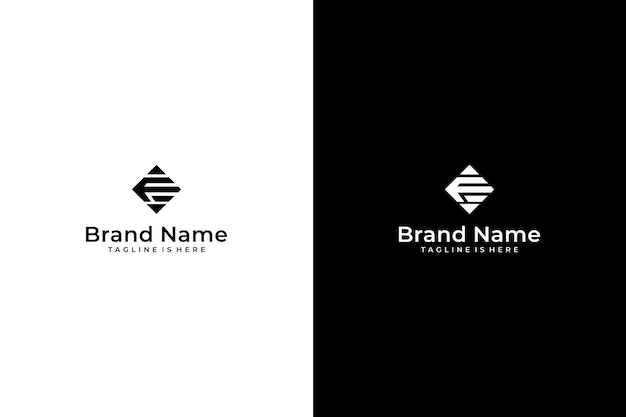 logotipo del vector de la letra F de rombo abstracto