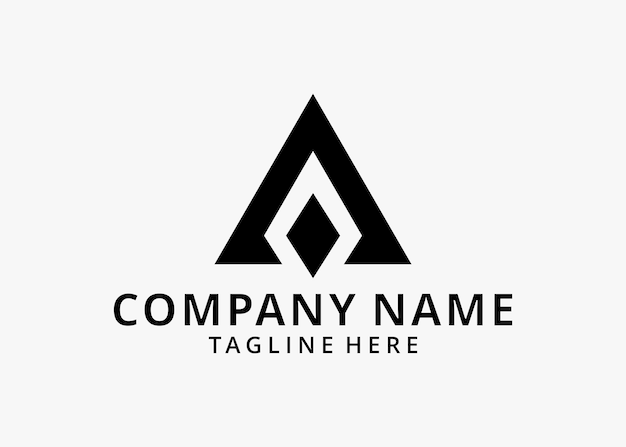 Logotipo de vector de letra de ilustración. Un logotipo de vector de letra