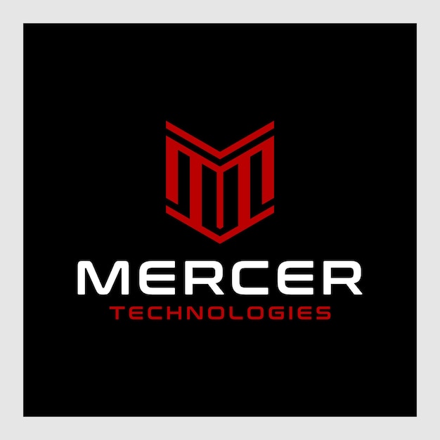 Logotipo de vector de letra M