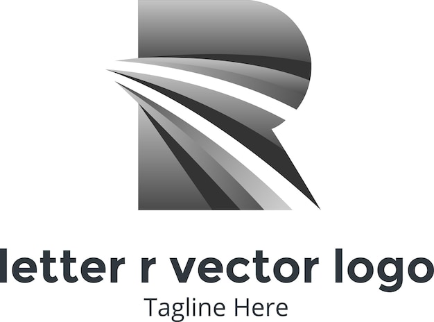 Logotipo del vector de la letra r