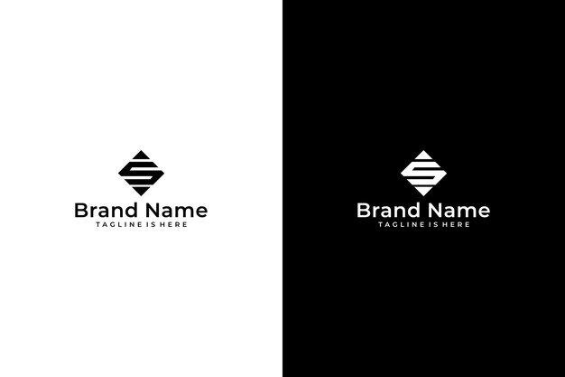 logotipo del vector de la letra S de rombo abstracto