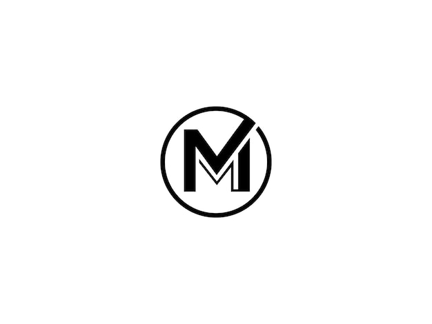 El logotipo del vector M