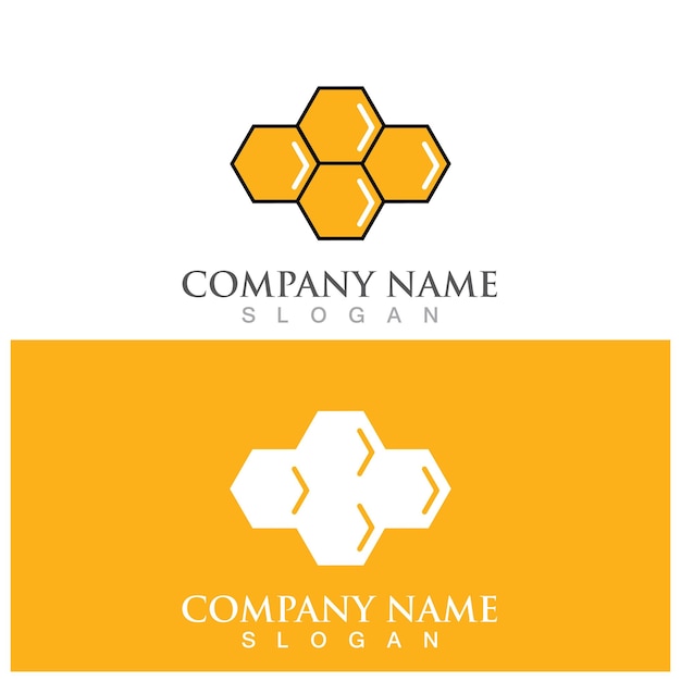 Logotipo y vector de miel