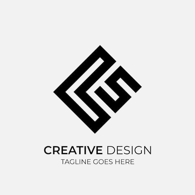 El logotipo del vector mínimo