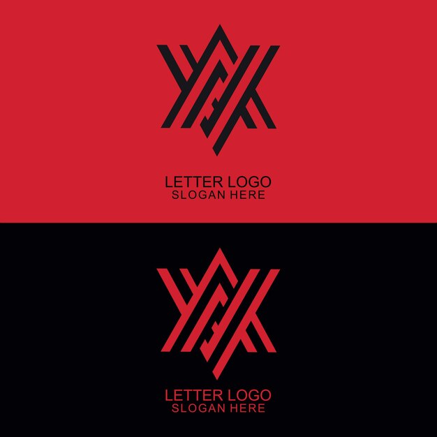 El logotipo del vector va monograma es elegante