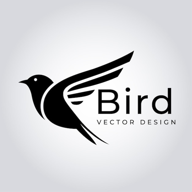 Logotipo de vector de pájaros simple y limpio para una marca versátil y memorable