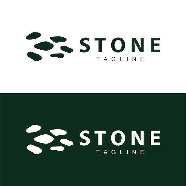 Logotipo de vector de piedra Diseño de piedra Balanza de piedra de hito Template de vector Ilustración del símbolo