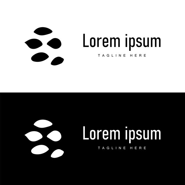 Logotipo Vector Piedra Diseño Piedra Equilibrio Hito Vector Templet Símbolo Ilustración