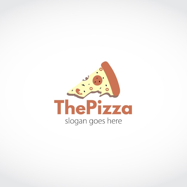 logotipo de vector de pizza de queso
