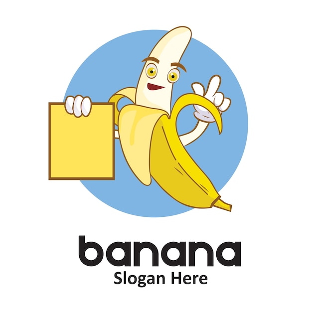 logotipo de vector de plátano fresco 5