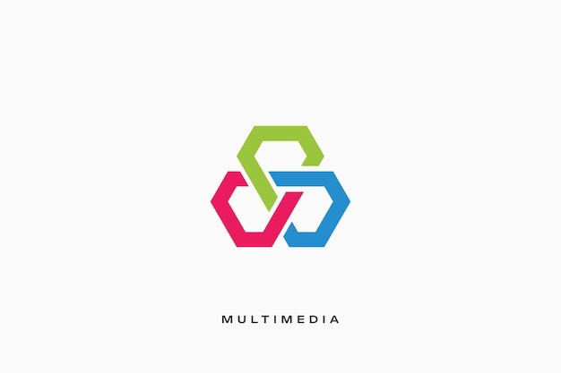 Vector logotipo del vector de producción multimedia de películas