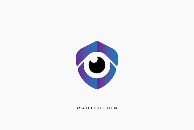 logotipo del vector de protección del escudo de seguridad