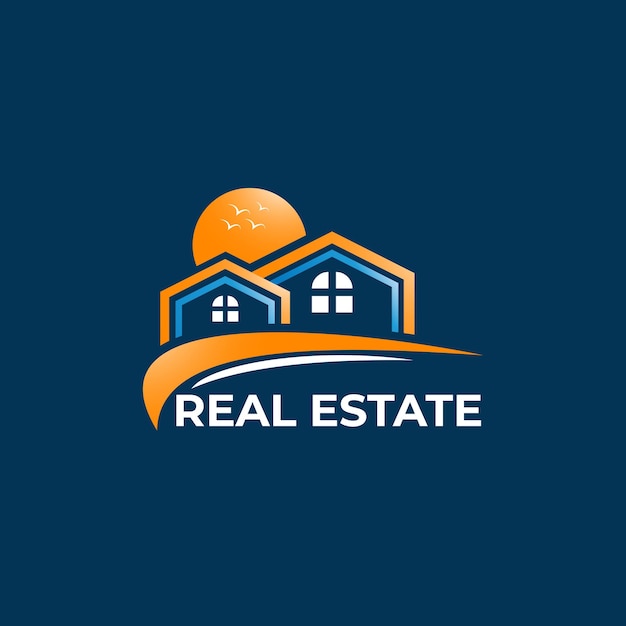 Vector logotipo de vector real estate