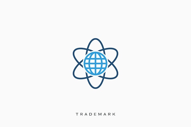 el logotipo del vector de red de comercio global de marketing