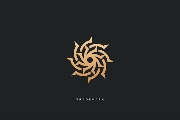 logotipo de vector de redes comerciales de marketing abstracto