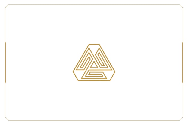 Logotipo de vector de redes de comercio de marketing de hexágono abstracto
