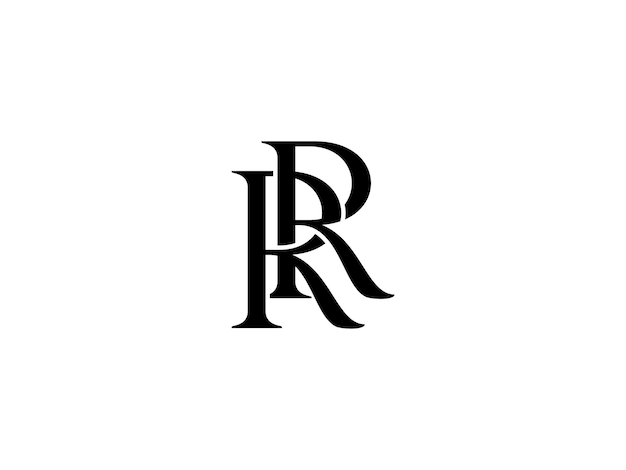 El logotipo del vector RR