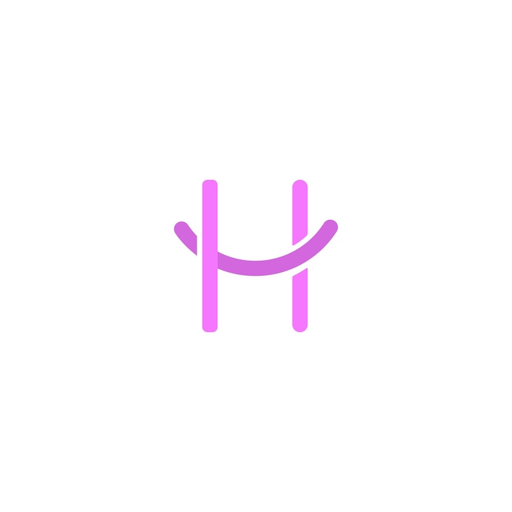 Vector logotipo de vector de silla logotipo de muebles signo de letra h logotipo de interiores logotipo de línea mínima letra h inicial