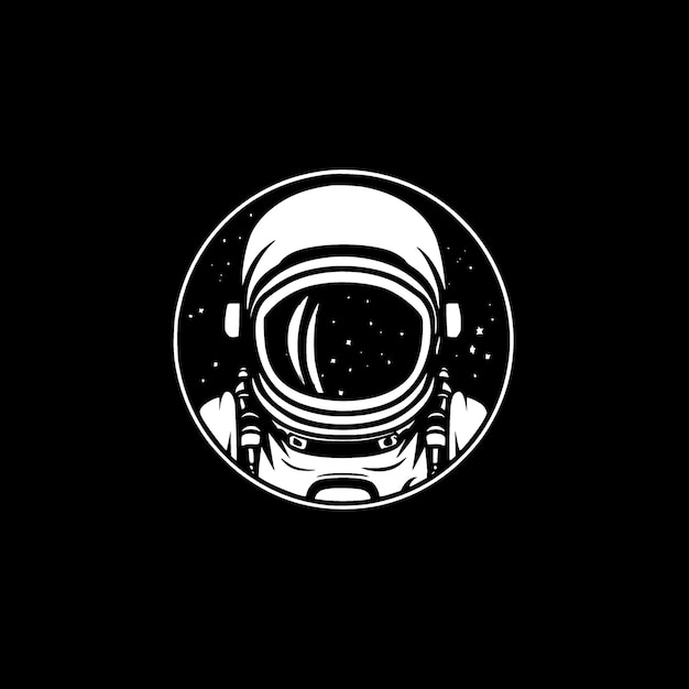 Logotipo vectorial de alta calidad de astronauta Ilustración vectorial ideal para gráficos de camisetas
