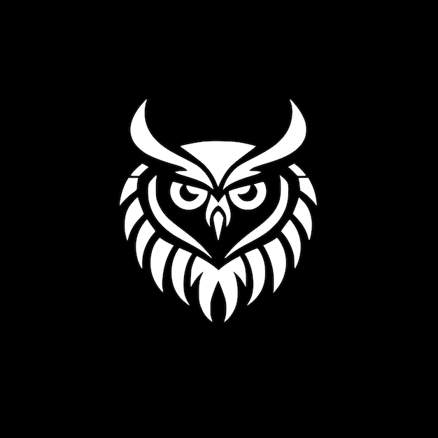 Logotipo vectorial de alta calidad de búho Ilustración vectorial ideal para gráficos de camisetas