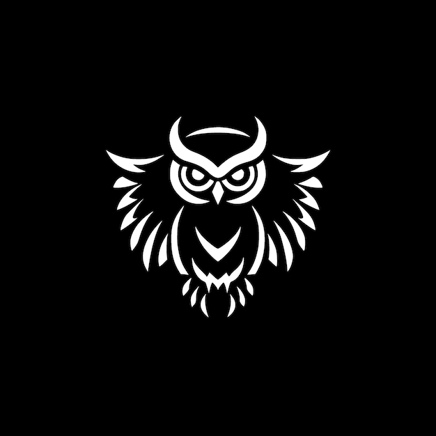 Logotipo vectorial de alta calidad de búho Ilustración vectorial ideal para gráficos de camisetas
