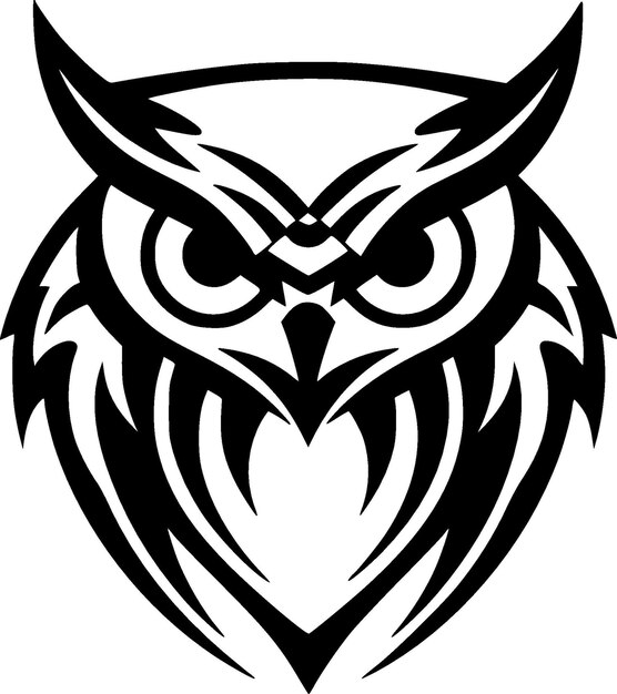 Logotipo vectorial de alta calidad de búho Ilustración vectorial ideal para gráficos de camisetas