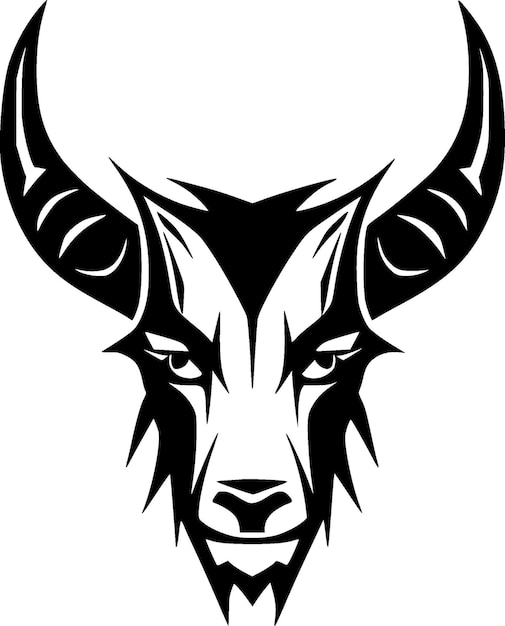 Logotipo vectorial de alta calidad de cabra Ilustración vectorial ideal para gráficos de camisetas