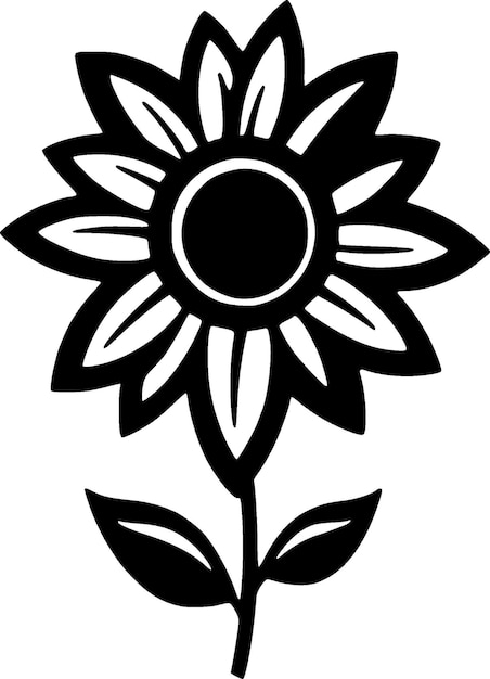 Logotipo vectorial de alta calidad de flores Ilustración vectorial ideal para gráficos de camisetas