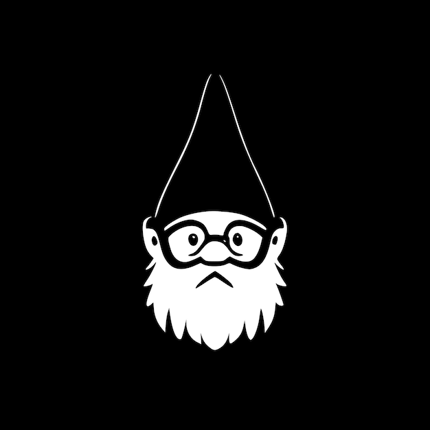 Vector el logotipo vectorial de alta calidad de gnome es una ilustración vectorial ideal para el gráfico de camisetas