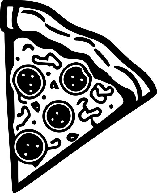 Logotipo vectorial de alta calidad de pizza Ilustración vectorial ideal para gráficos de camisetas